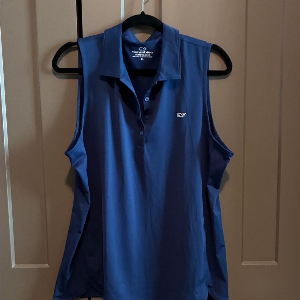 Vineyard Vines Preformance Women's Blue Sleeveless Top